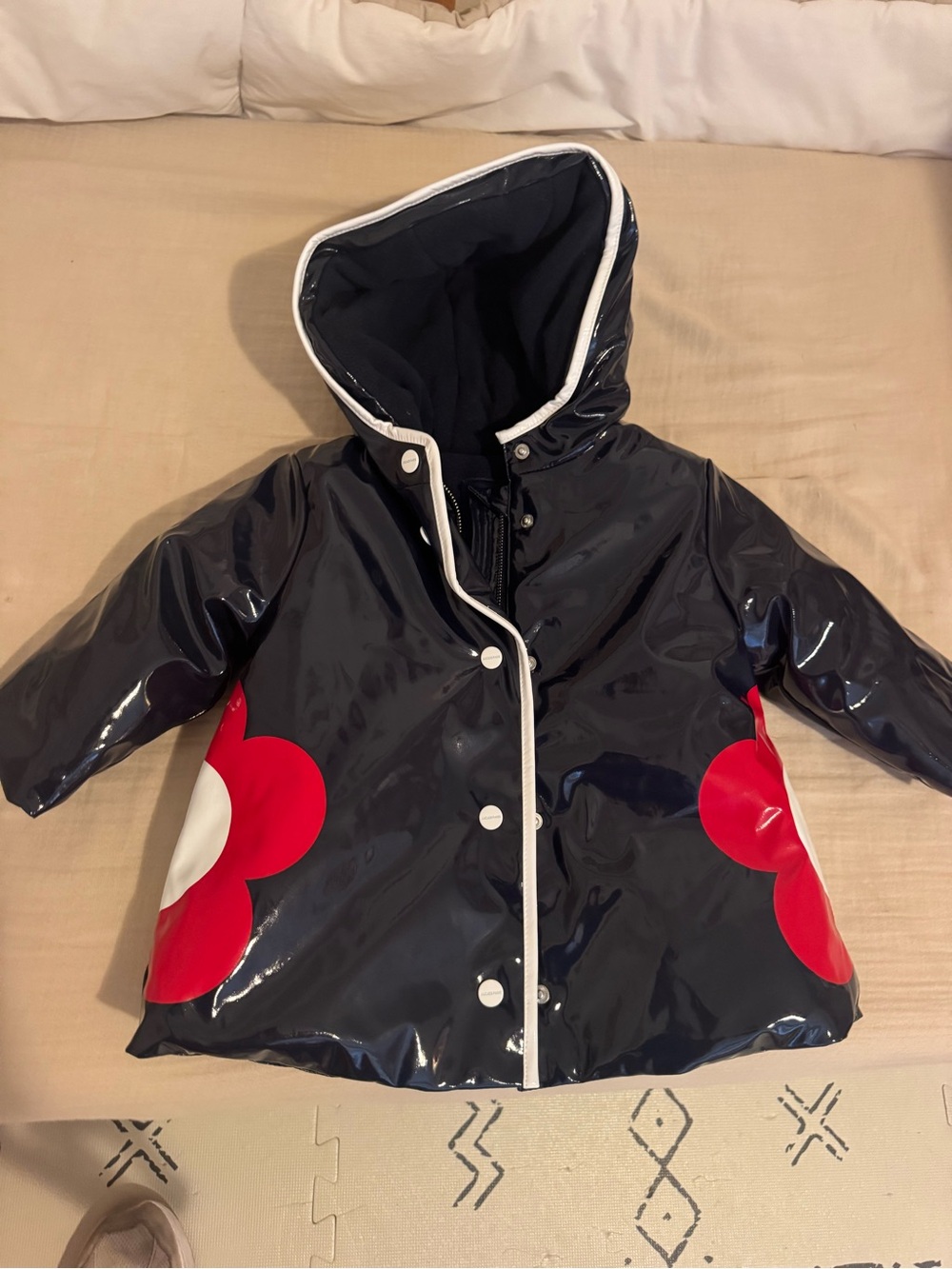 Jacadi Paris toddler girl raincoat